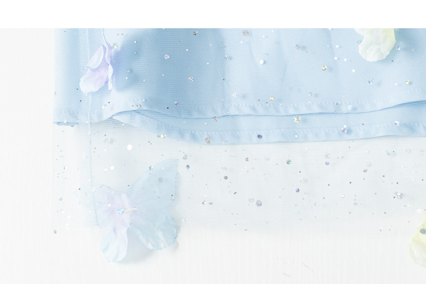 Butterfly Embroidery Elegant New Chinese Style Sheer Panel Blouse　X3371