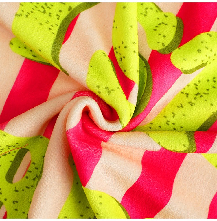 彩色條紋Logo抓絨內襯T卹 X3469