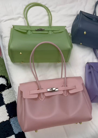 Jelly Turn-Lock Tote Bag X3560
