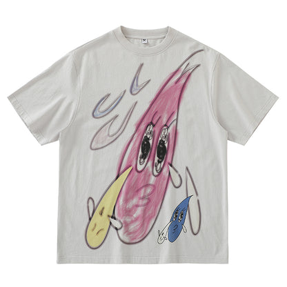 ユニークイラストTシャツ　X2410