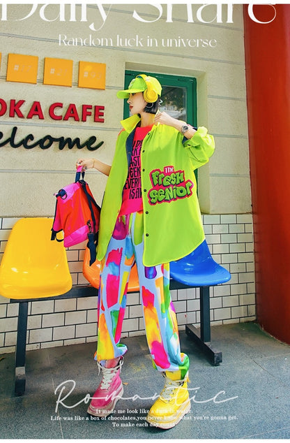 彩色貼片Logo連帽衫 X3467