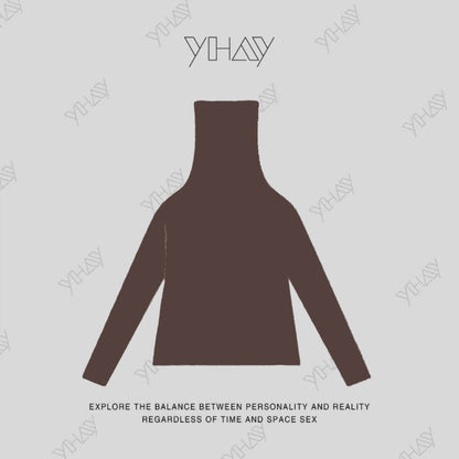 Fluorescent Color-Block Fleece High-Neck Top X3474