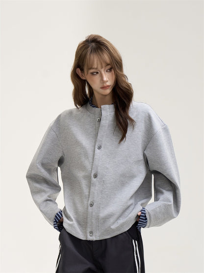 Vintage Retro Layered Style Colorblock Jacket　X3391