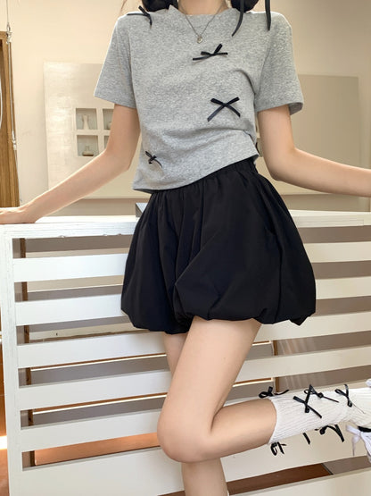 Cloud Bubble Lantern Skirt Pants　X3227