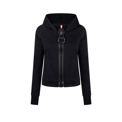 Big Zip Slim Fit Hooded Zip-Up Jacket　X3666
