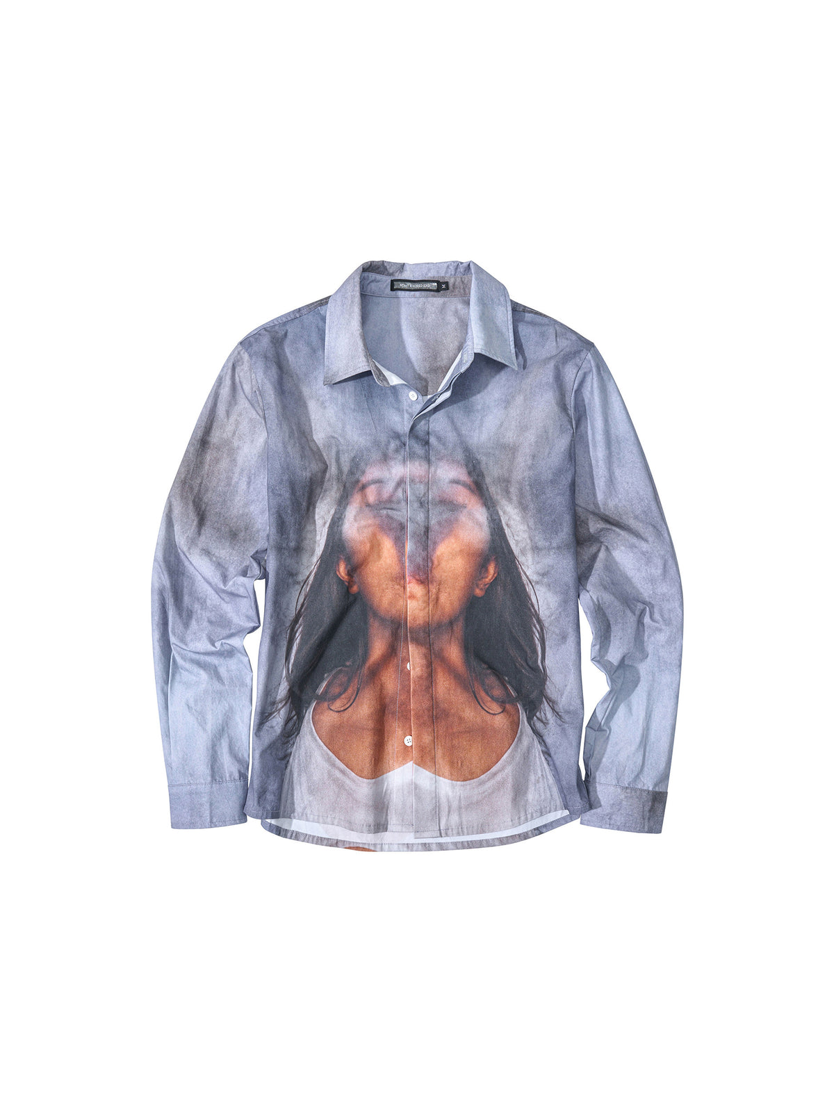 Portrait Print Long Sleeve Shirt X3693