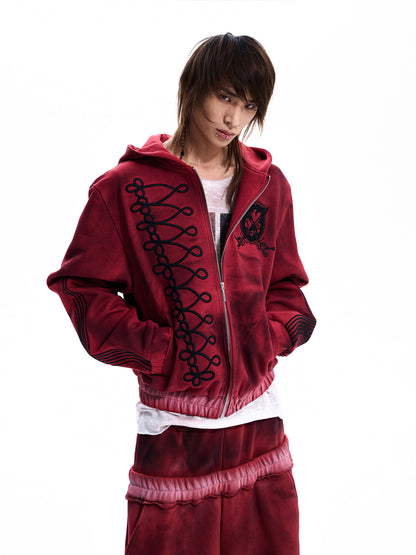 Napoleon Embroidery Hoodie and Pants　X3696