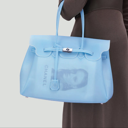Large Capacity Matte Jelly Tote Bag X3561