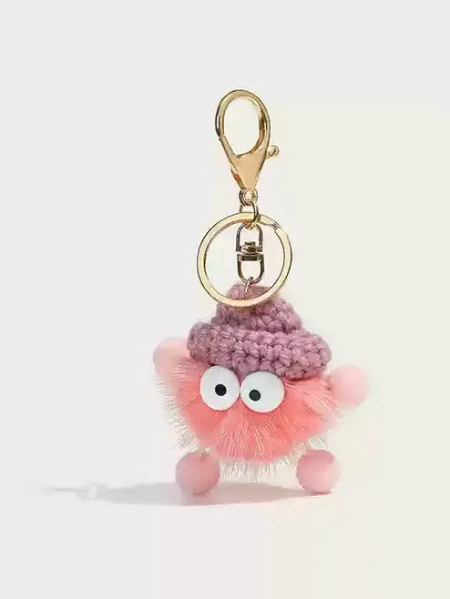 Cute mink hairball doll pendant keycharm　X3074