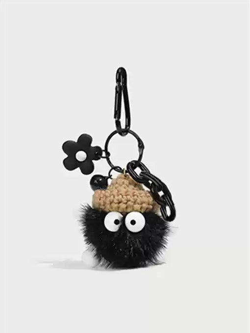 Cute mink hairball doll pendant keycharm　X3074