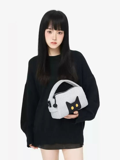 Black Cat Mini Shoulder Bag　X3536