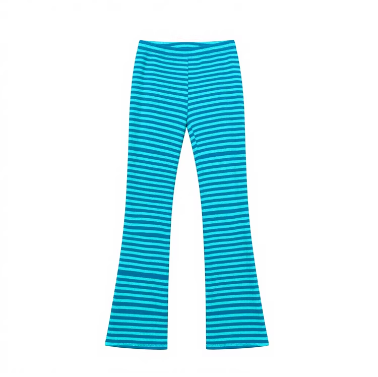 Dopamine Color Striped Straight Pants　X3512