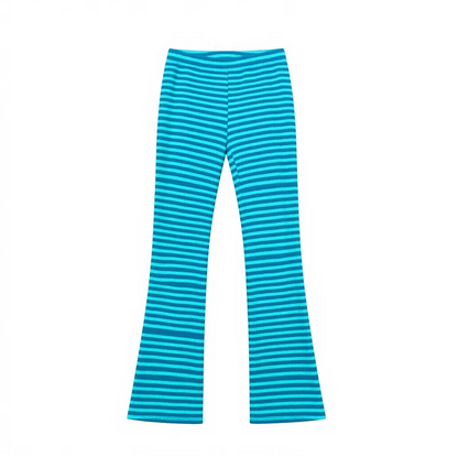 Dopamine Color Striped Straight Pants　X3512