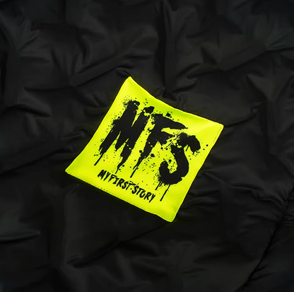 Letter Patch Oversized Padded Coat　X3508