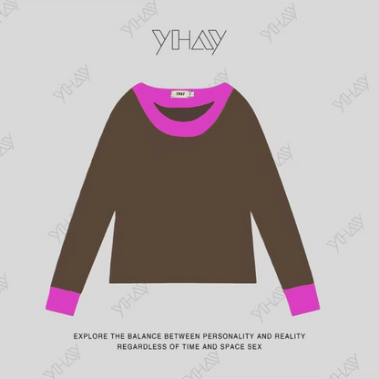 Neon Color Fleece-Lined Oversized T-Shirt　X3514