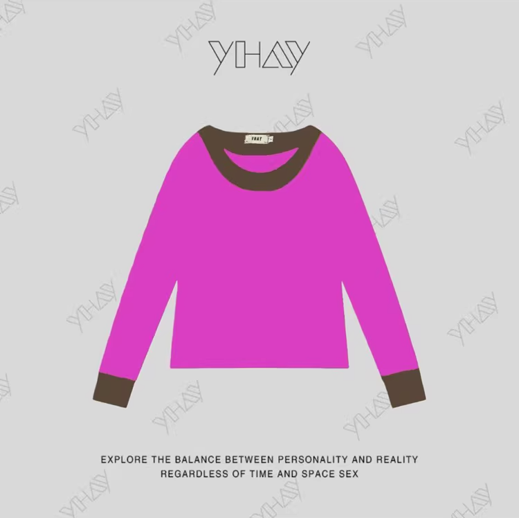 Neon Color Fleece-Lined Oversized T-Shirt　X3514