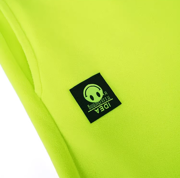 Color Straight Fleece-Lined Letter Patch Sweatpants　X3510