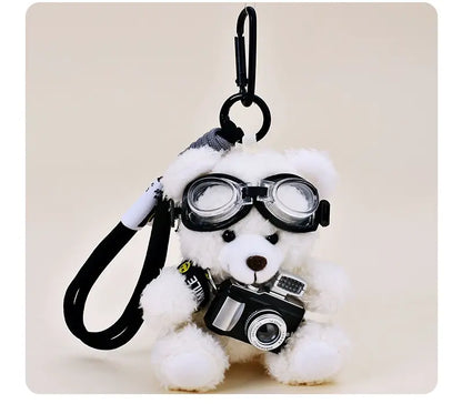 Flash Camera Bear Bag Pendant　X3094