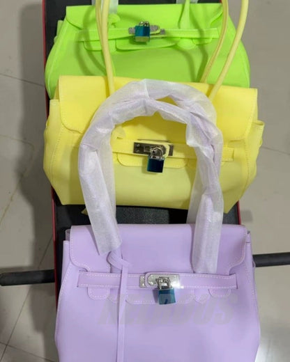 Jelly TPU Charm Handbag X3566