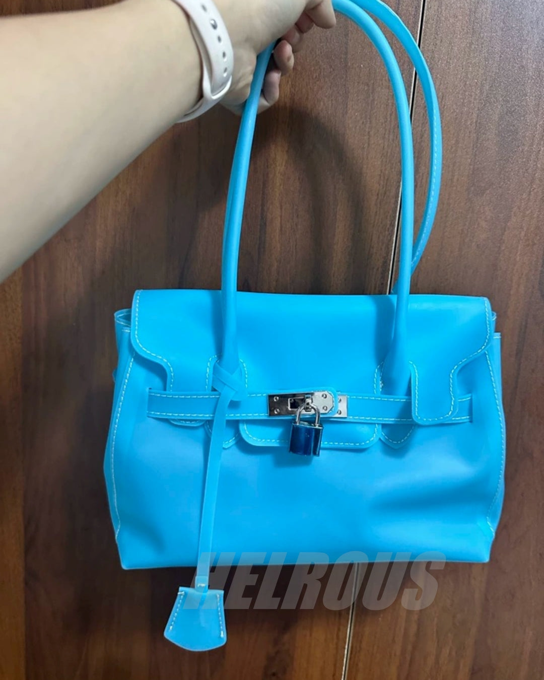 Jelly TPU Charm Handbag X3566