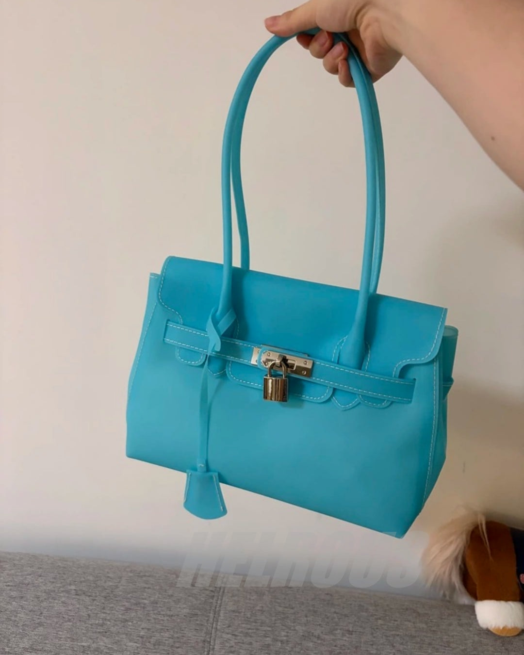 Jelly TPU Charm Handbag X3566