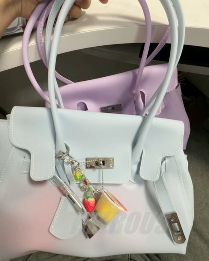 Jelly TPU Charm Handbag X3566