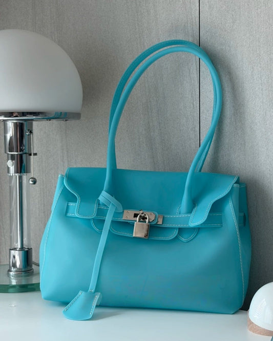 Jelly TPU Charm Handbag X3566