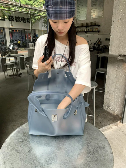 Jelly Turn-Lock Tote Bag X3560
