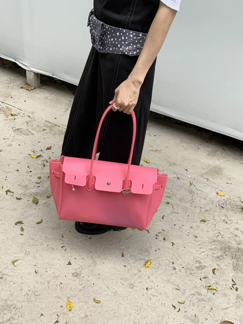 Jelly Turn-Lock Tote Bag X3560