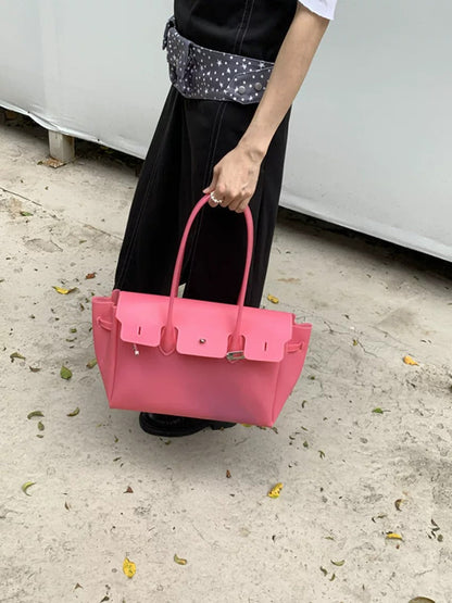 Jelly Turn-Lock Tote Bag X3560