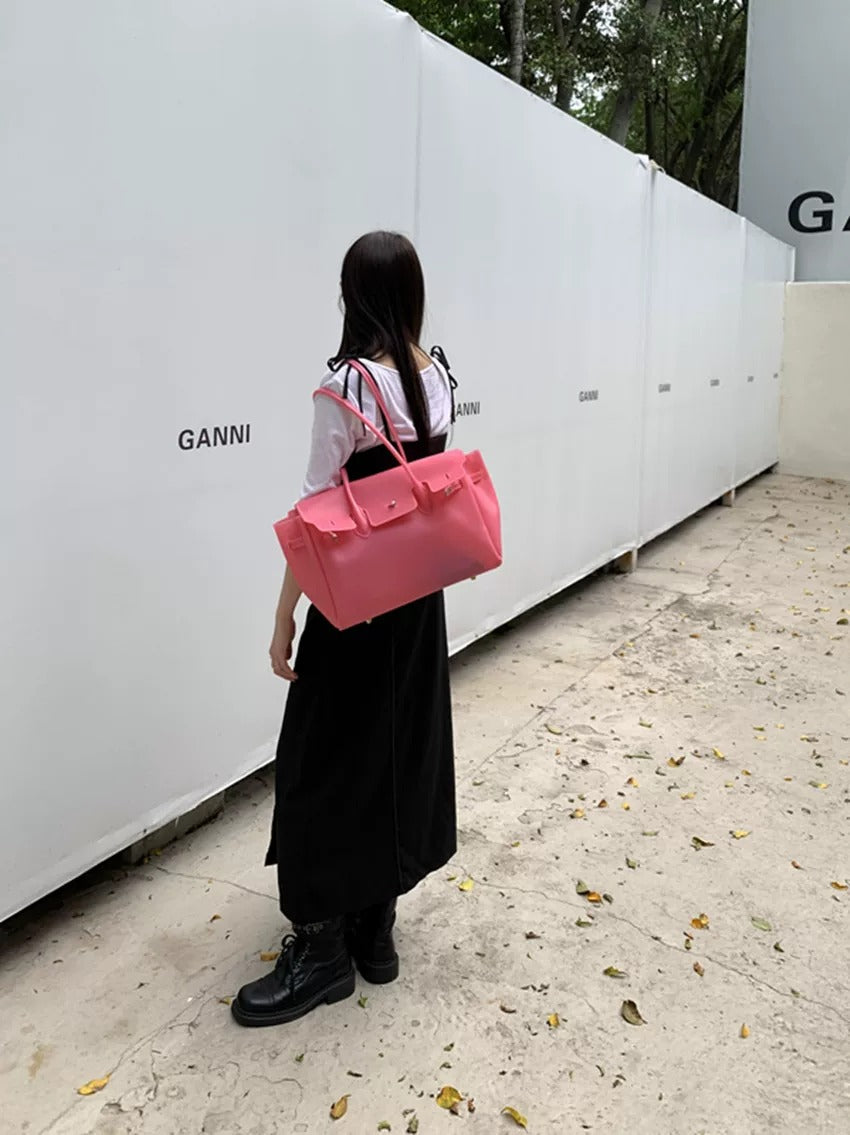 Jelly Turn-Lock Tote Bag X3560