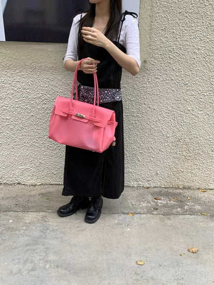 Jelly Turn-Lock Tote Bag X3560