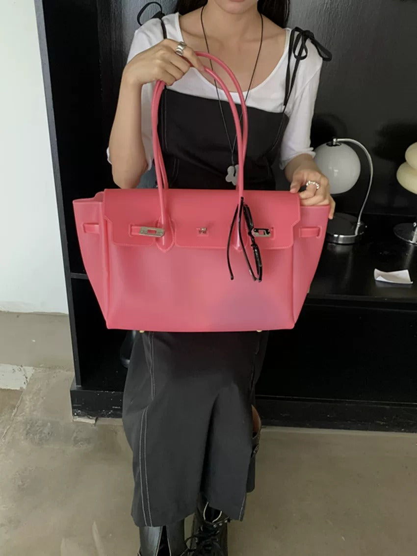 Jelly Turn-Lock Tote Bag X3560