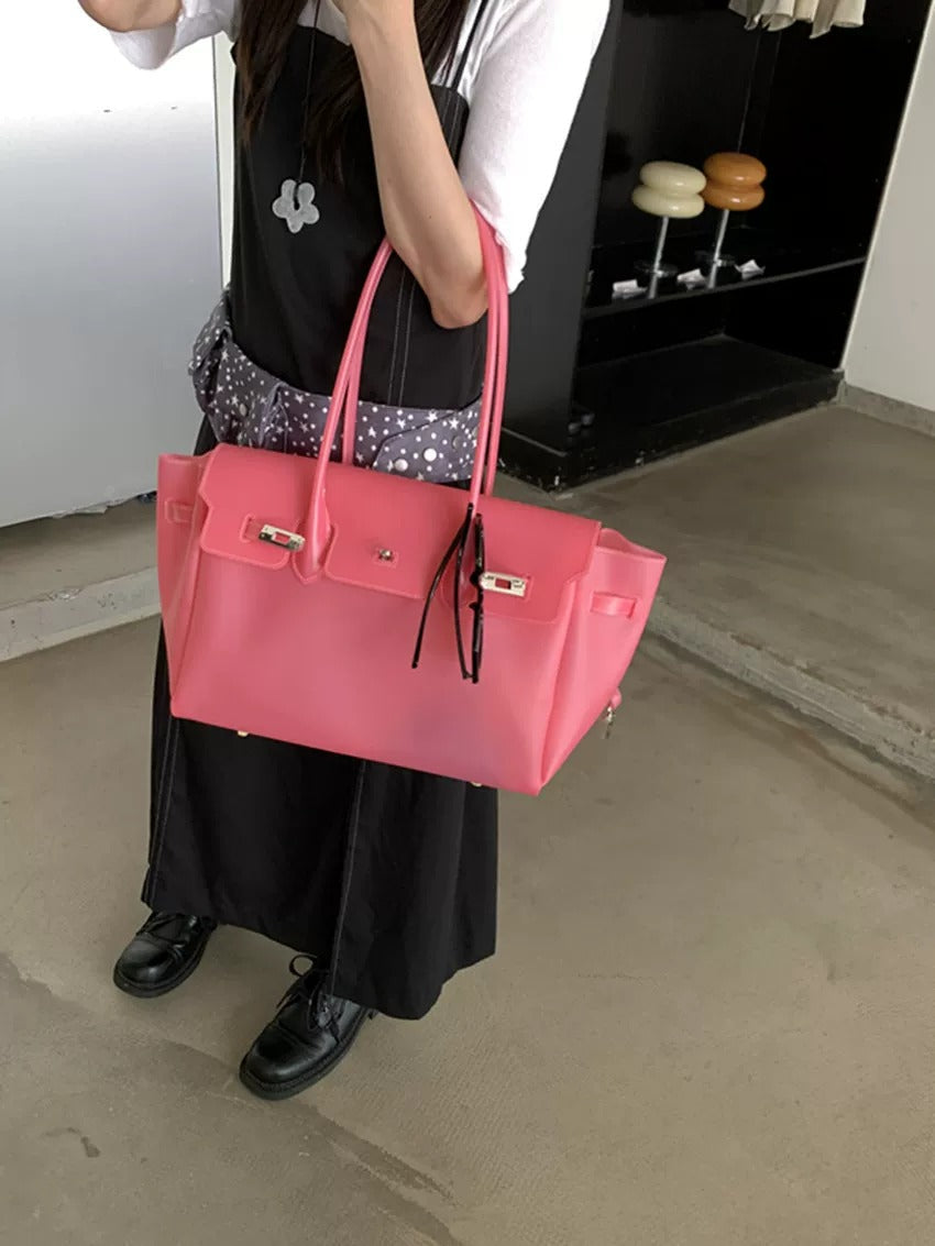 Jelly Turn-Lock Tote Bag X3560