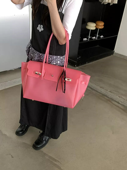 Jelly Turn-Lock Tote Bag X3560