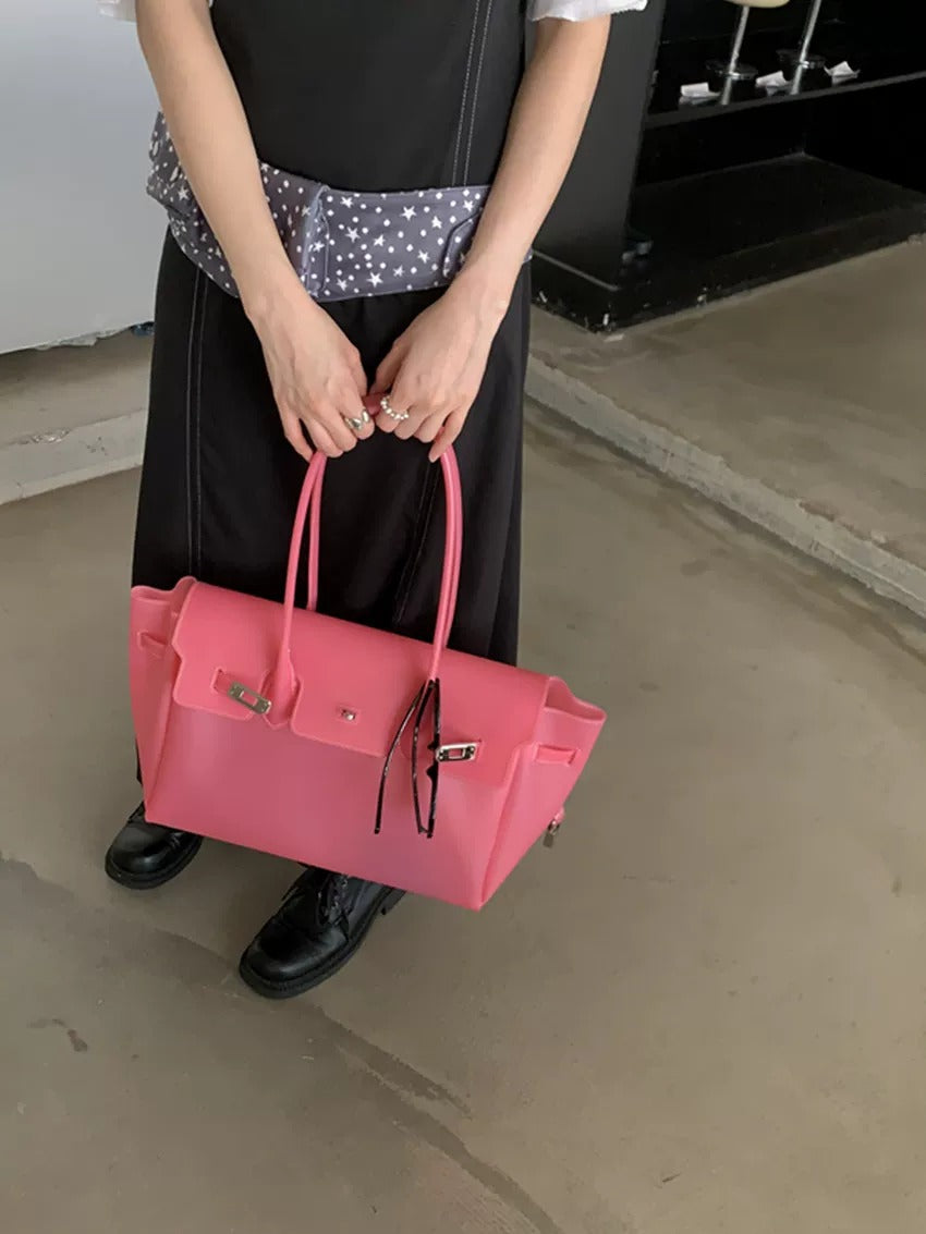 Jelly Turn-Lock Tote Bag X3560