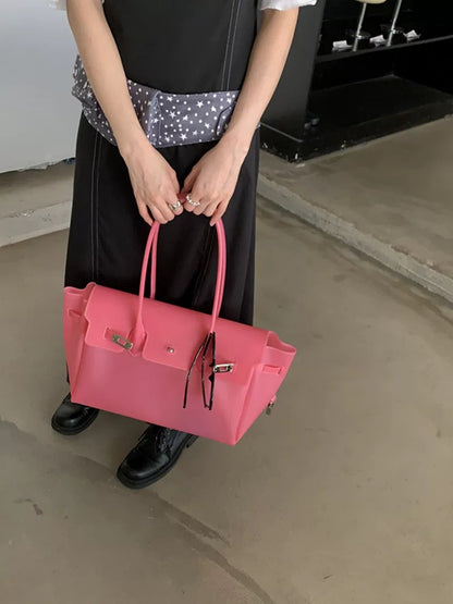 Jelly Turn-Lock Tote Bag X3560