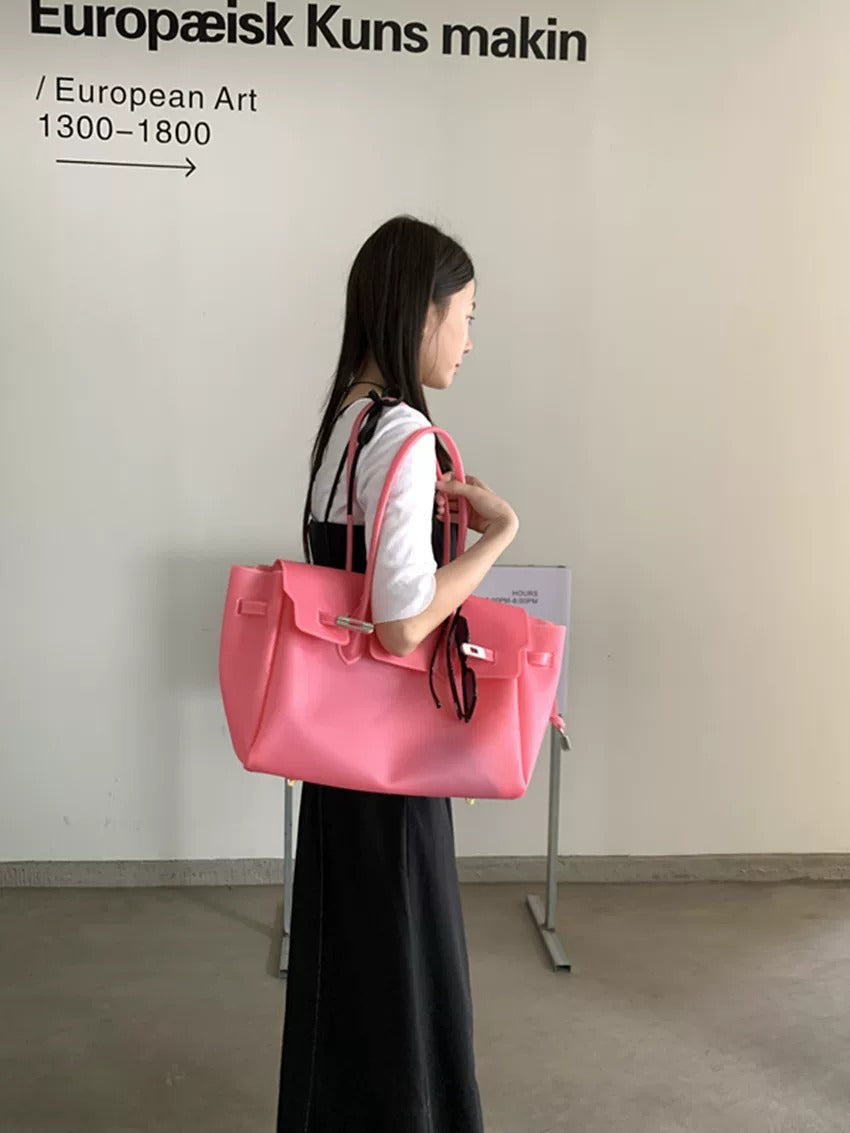 Jelly Turn-Lock Tote Bag X3560