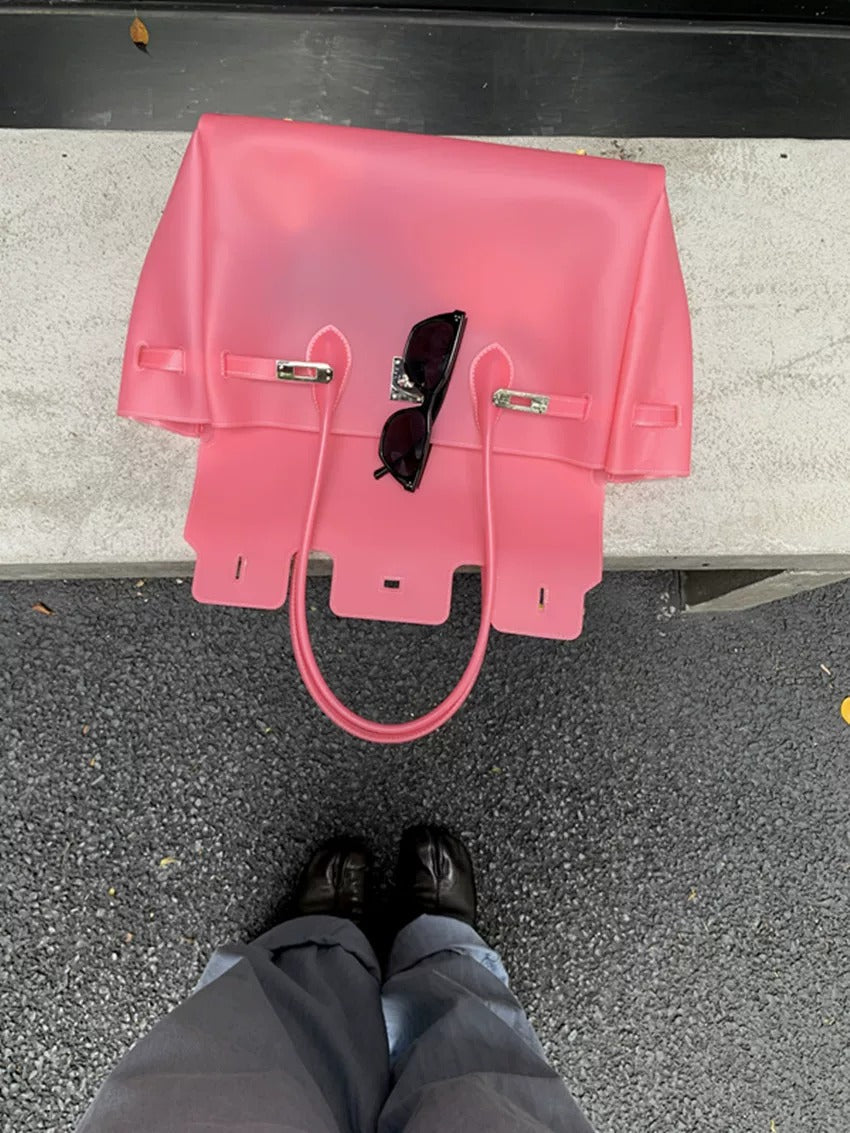 Jelly Turn-Lock Tote Bag X3560