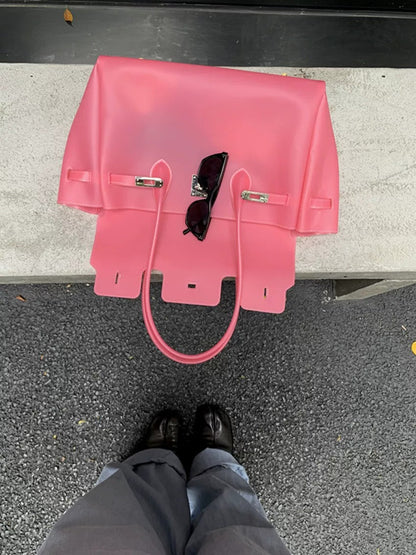 Jelly Turn-Lock Tote Bag X3560