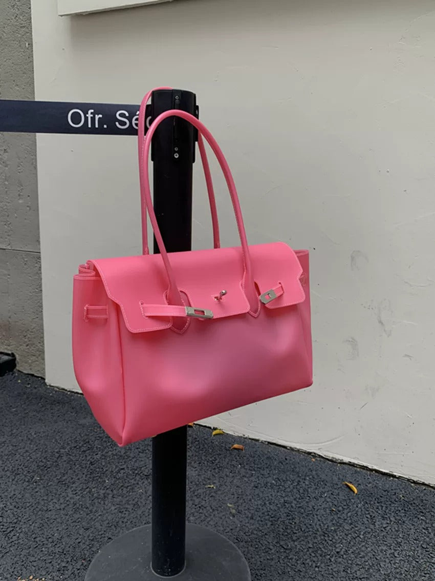 Jelly Turn-Lock Tote Bag X3560