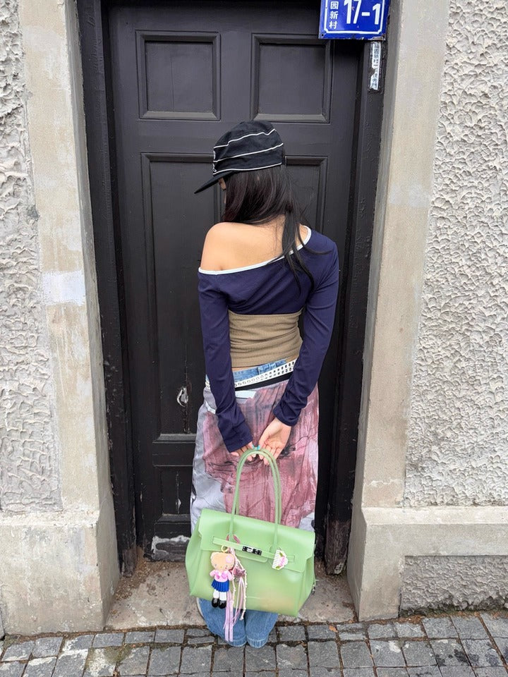 Jelly Turn-Lock Tote Bag X3560