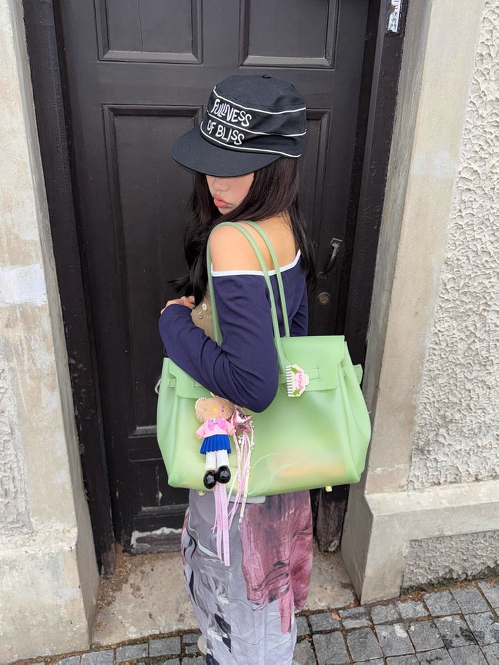 Jelly Turn-Lock Tote Bag X3560