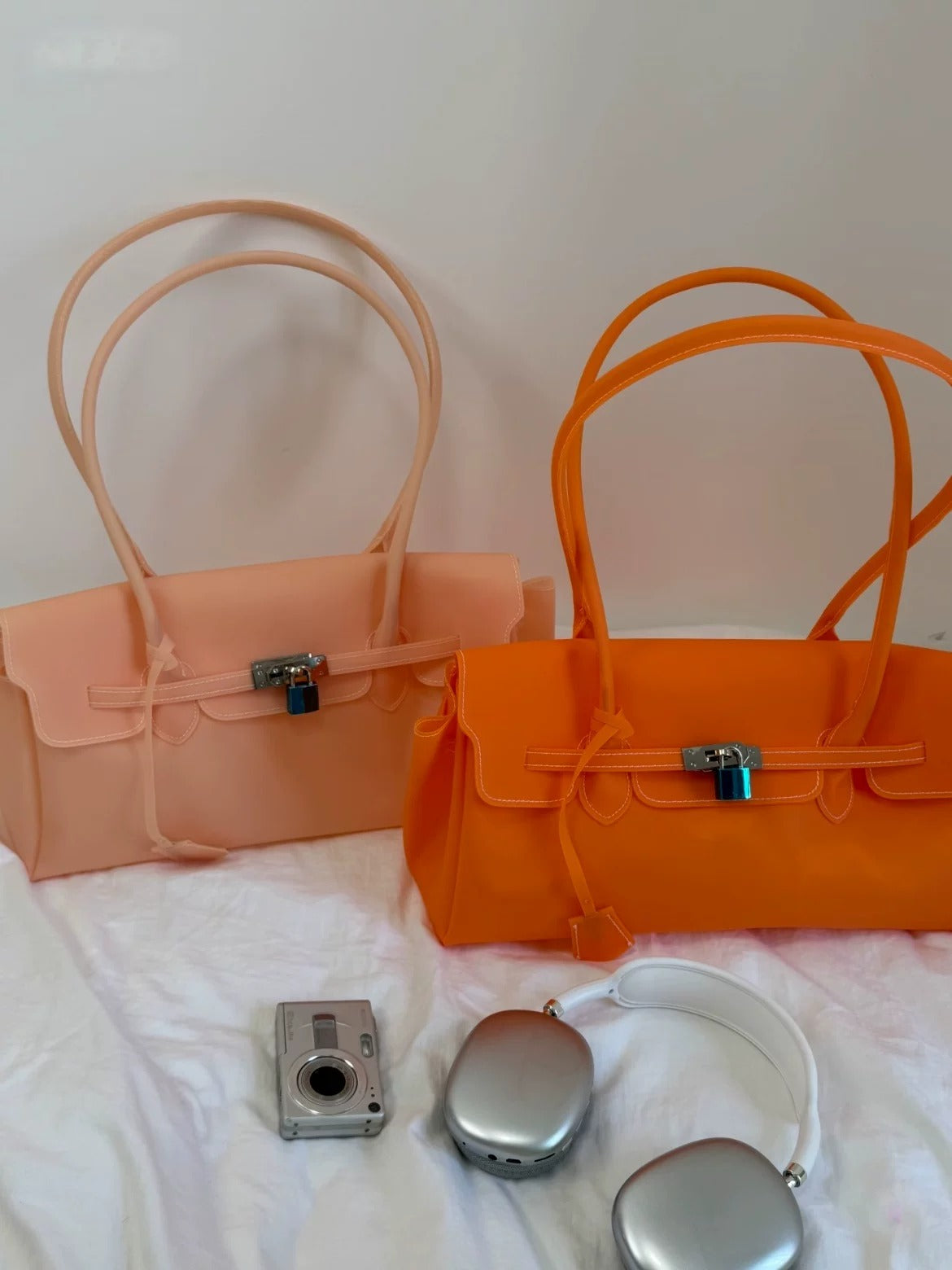Jelly TPU East-West Padlock Bag X3564