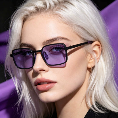 Rectangle Narrow Frame Sunglasses　X3622