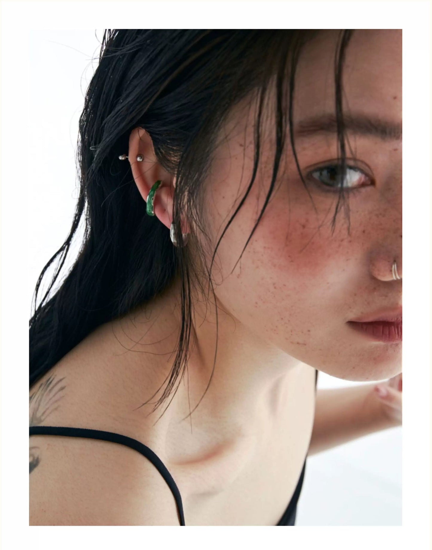 Metal Enamel Ear Cuff X3583