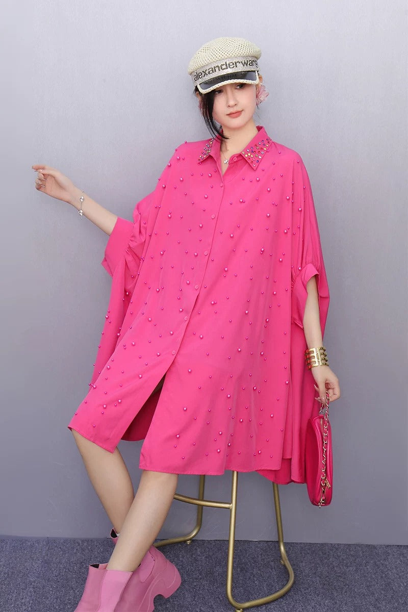 Unique Design Cape Shirt　X3637