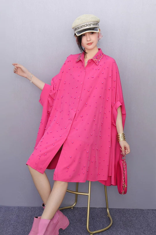 Unique Design Cape Shirt　X3637