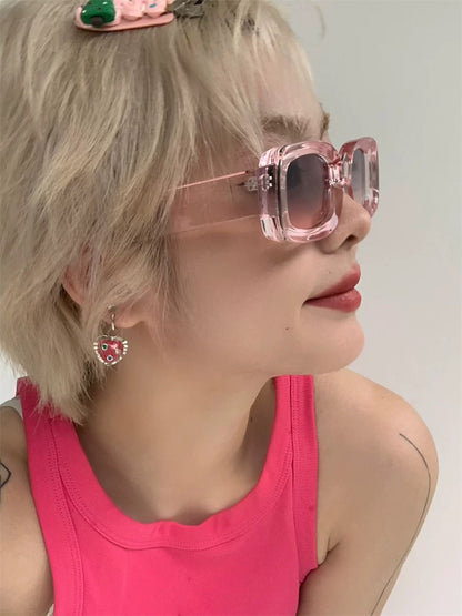 Clear Rectangle Sunglasses X3597
