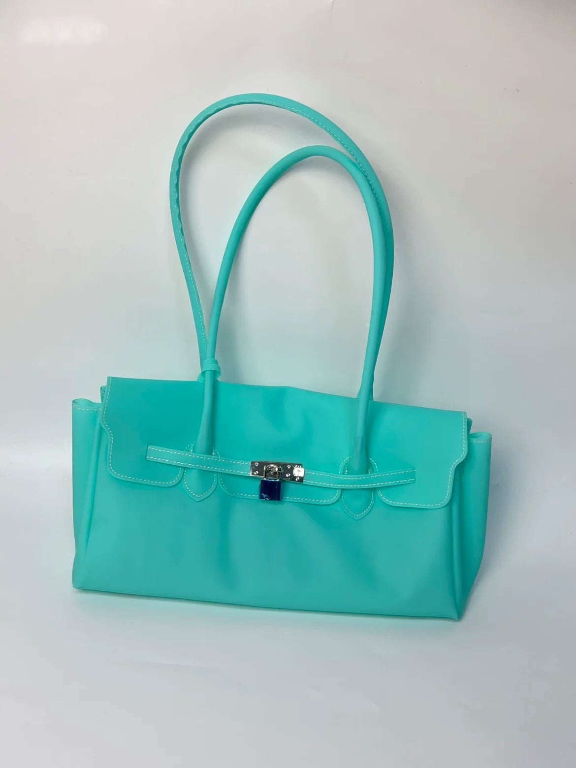 Jelly TPU East-West Padlock Bag X3564